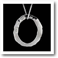 silver 'KOURAJ' pendant